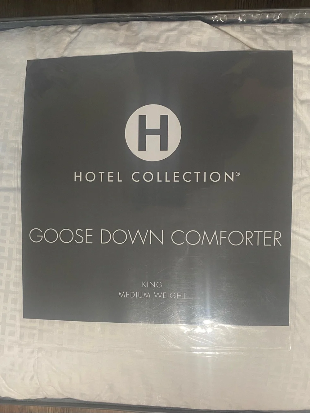 Hotel Collection Goose Down Comforter - White king Medium Weight